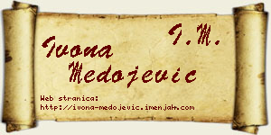 Ivona Medojević vizit kartica